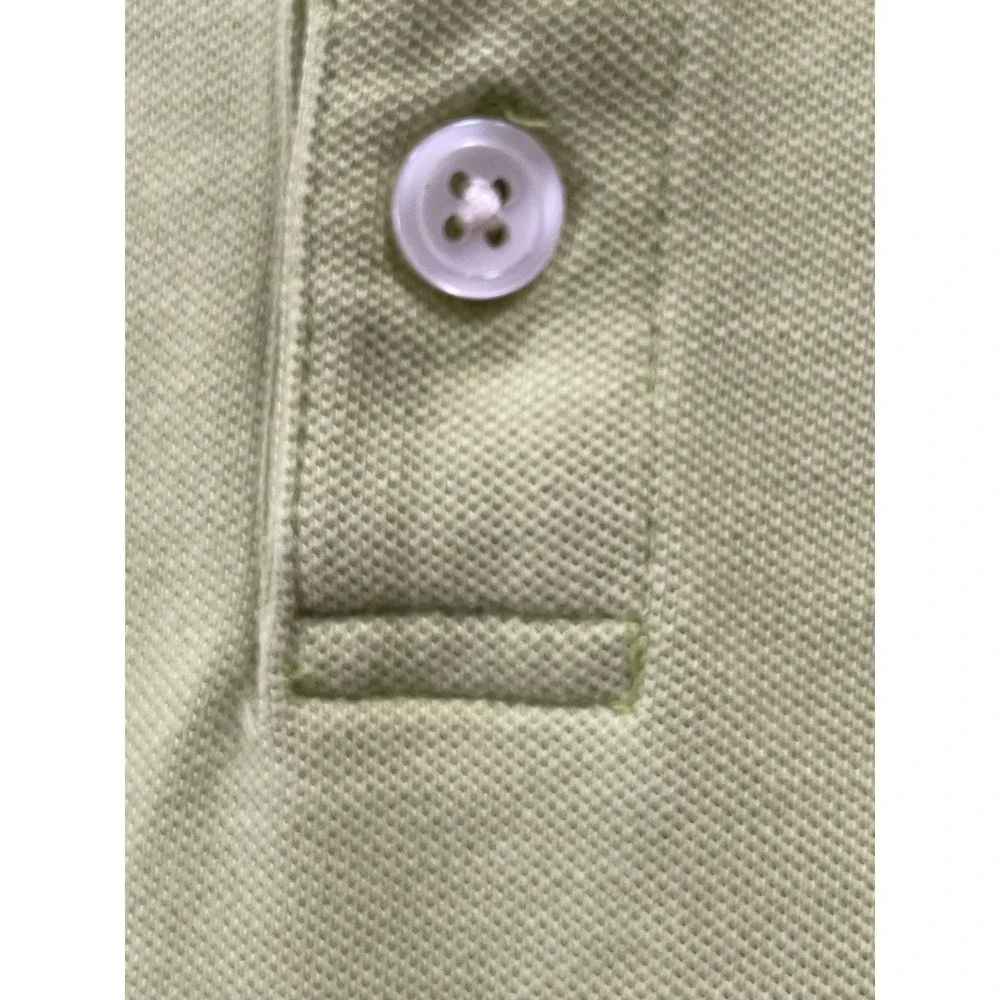 Banana Republic Mens Extra Large Polo Shirt Lime Green Elephant‎ Logo Pique XL